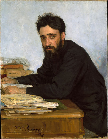 Portrait of writer Vsevolod Mikhailovich Garshin